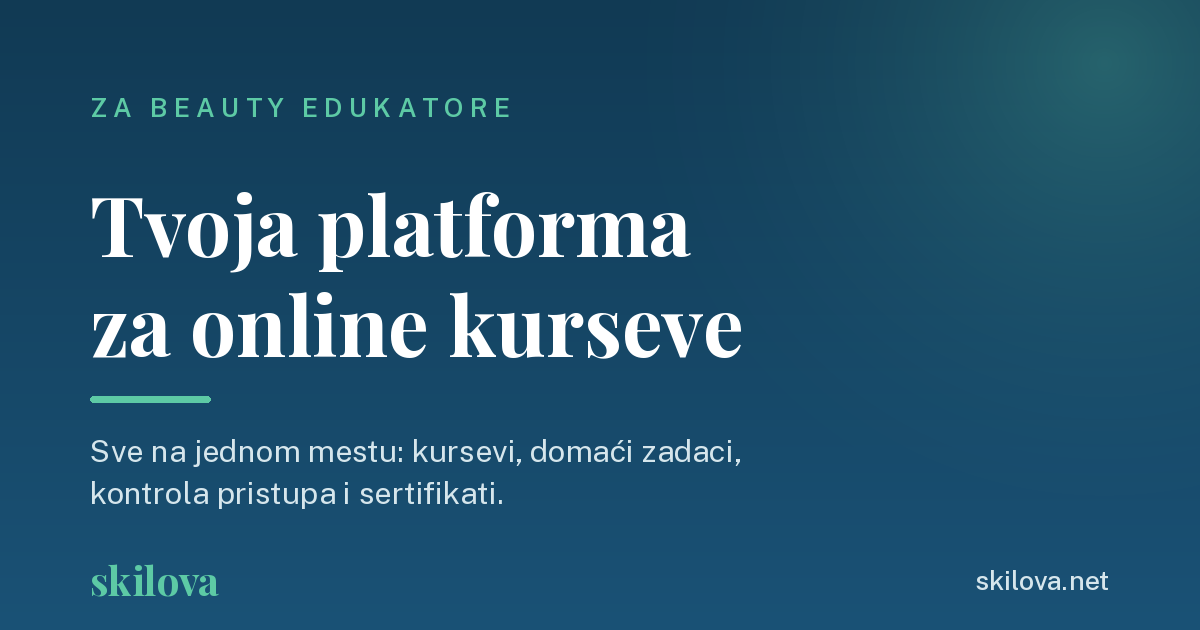Skilova — working LMS for educators